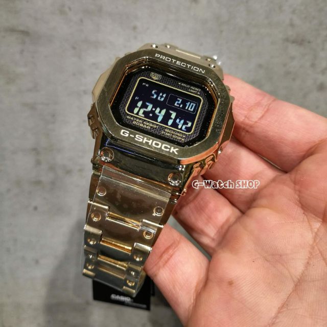CASIO G-SHOCK Full-Metal GMW-B5000GD-9A, GMW-B5000GD-1A, GMW-B5000GD, GMW-B5000GD-1ADR Bluetooth Luxury Watch