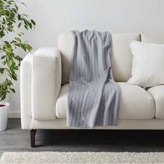 IKEA ผ้าคลุม VITMOSSA ผ้าห่ม วิตมอสซา สีเทา เนื้อนิ่ม ขนาด 120*160 cm
