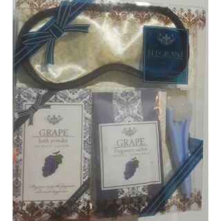 Japan Grape Bath Powder ผงแช่ตัว อาบน้ำ ผ้าปิดตา นวดตัว Spa Fragrance ผลิตภัณฑ์สปา บำรุงผิว ถุงน้ำหอม