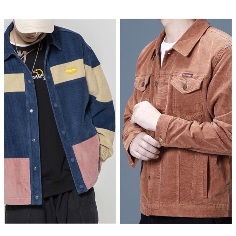 แจ็คเก็ตชายผ้าลูกฟูก Pilot's Lapel Jacket พรีฯ,พร้อมส่ง