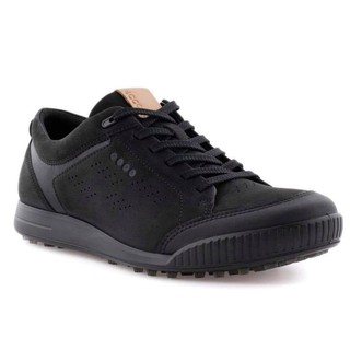 Ecco Golf Street Retro 2.0 HYBRID Black รองเท้ากอล์ฟผู้ชายสีดำคลาสสิคแท้