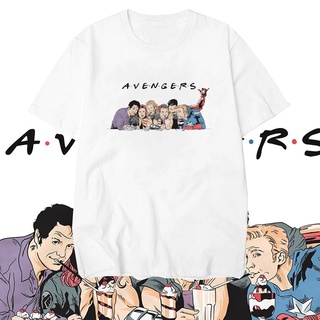 เสื้อยืดผ้าฝ้ายเสื้อยืด พิมพ์ลาย Avengers Endgame Friends แฟชั่นฤดูร้อน สําหรับผู้ชายL XL  XXL 3XL