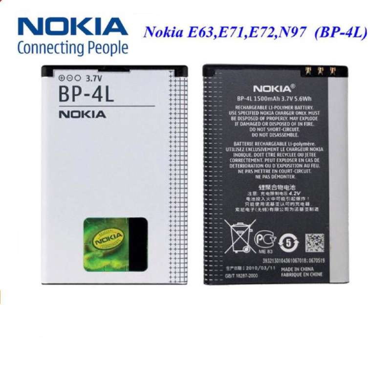 แบตเตอรี่ Nokia N97 E61i E63 E90 E95 E71 6650F N810 E72 E52 E55 E6-00 E73  BP-4L 1500mAh