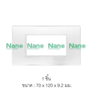 แผงหน้ากาก ขอบเหลี่ยม ขนาด 3 ช่อง 2x4"