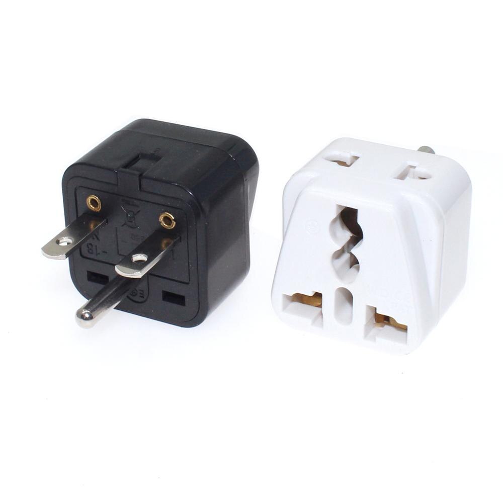 ปลั๊กแปลงไฟฟ้า EU US AU UK เป็น North American Nema 6-15P 1 ทรงกลม 2 แนวนอน 10A 250V