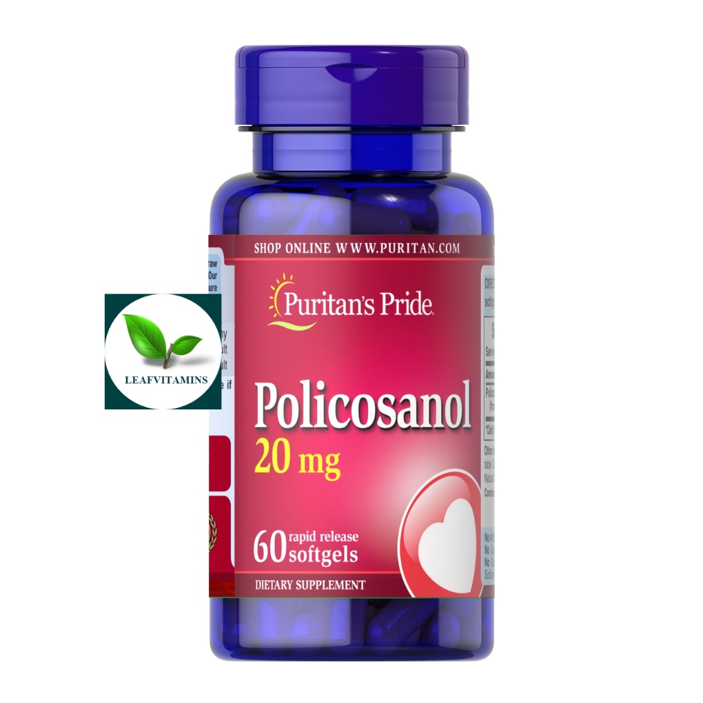 Puritan's Pride Policosanol 20 mg / 60 Softgels