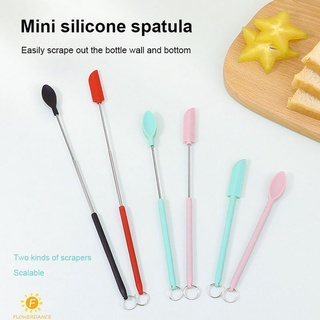 Gadgets ครัวมินิซิลิโคนหด3-in-1silicone ไม้พายกล้องส่องทางไกลไม้พาย/เครื่องสำอาง/แยม/มีดโกน/ครัวเบเกอรี่ช้อนส้อม Flowerdance