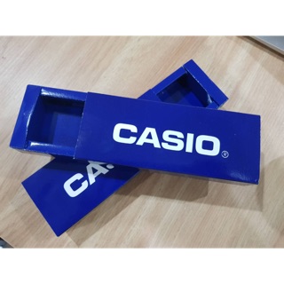 กล่องนาฬิกา CASIO สีน้ำเงินเข้ม กล่องทรงไม้ขีด กล่องนาฬิกา กล่องกระดาษ