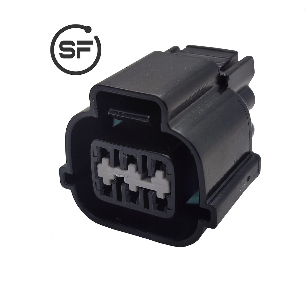 Mitsubishi EVO 456 Stepper Motor Idle Air Control Valve Socket Connector 6 Pin