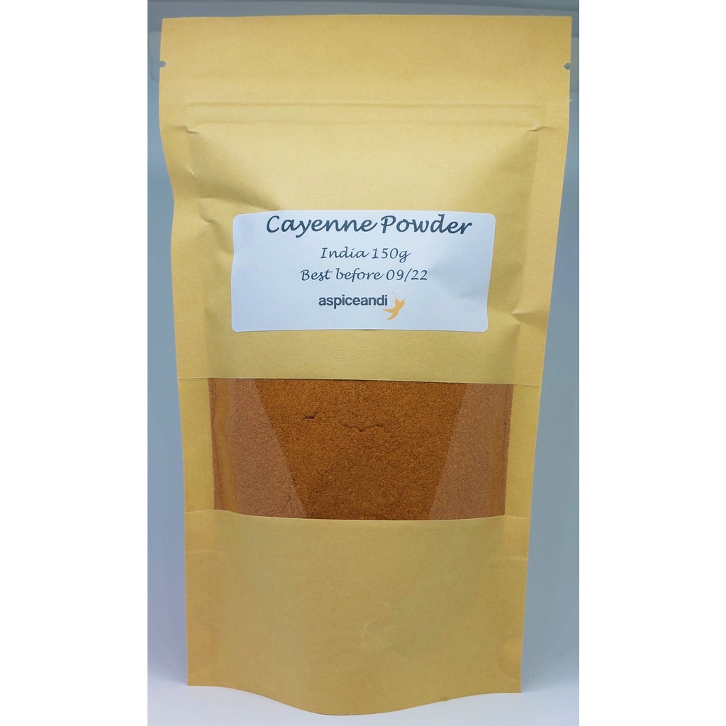 ผงพริกป่น  Pepper Cayenne Pepper Cayenne Powder 150g Bag Aspiceandi