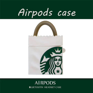 Starbucks tote bag case cover for airpods 1 2 pro soft protective cover