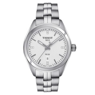 Tissot PR100 Quartz Lady ทิสโซต์ พีอาร์ 100  สีขาว เงิน T1012101103600 นาฬิกาผู้หญิง