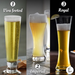 Ocean แก้วเบียร์ ทรงสูง ปากแคบ แก้วเหล้า Viva Footed, Imperial, Royal, Metropolitan, Tiara แก้วค็อกเทล แก้วคาเฟ่ Beer