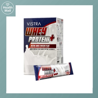 Vistra Whey Protein Plus 15 Sachets วิสทร้า เวย์โปรตีน พลัส ลดน้ำหนัก เล่นกล้าม ออกกำลังกาย