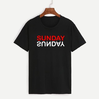 เสื้อยืดลาย SUNDAY แขนสั้น