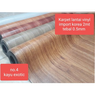 karpet lantai vinyl meteran Korea (Lebar 200cm x 50 cm) tebal 0.5mm harga Per 1/2 METER