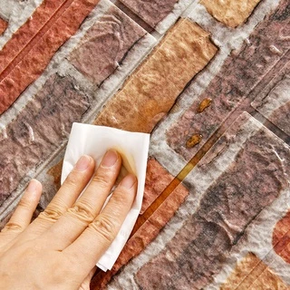 วอลเปเปอร์ติดผนัง วอลเปเปอร์ 3 มิติ DIY กันน้ำ คุณภาพสูง อุปกรณ์ตกแต่งผนัง Wallpaper