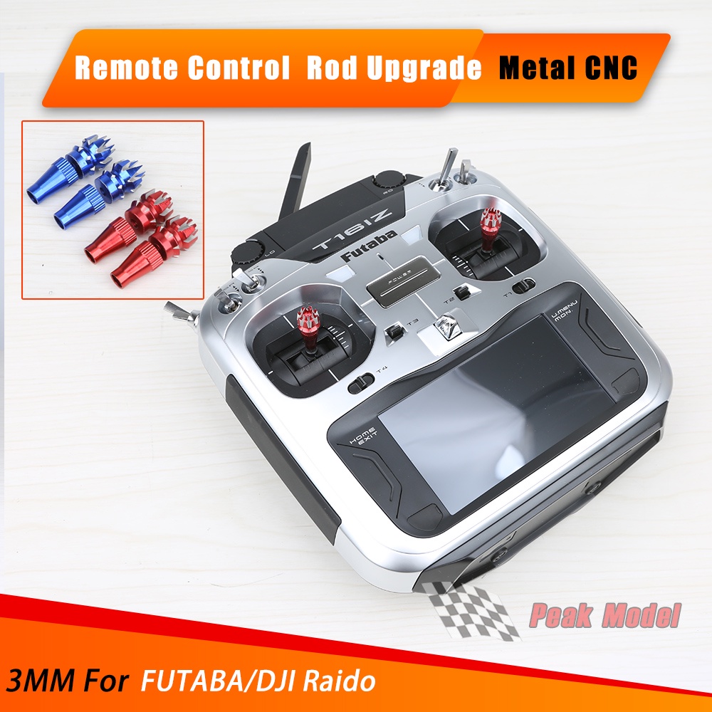 รีโมทคอนโทรล Rocker จอยสติ๊ก M3 หัวลื่นโลหะอัพเกรด Rod Remote Rod อะไหล่อัพเกรดเหมาะสําหรับ Futaba D