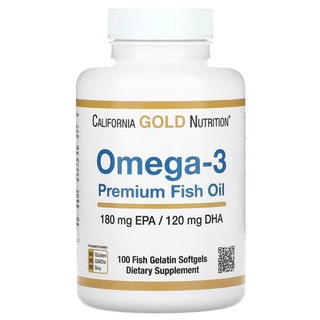 🔥Super Sale🔥 California Gold Nutrition Omega-3 Premium Fish Oil 100 เม็ด (exp.03/25)