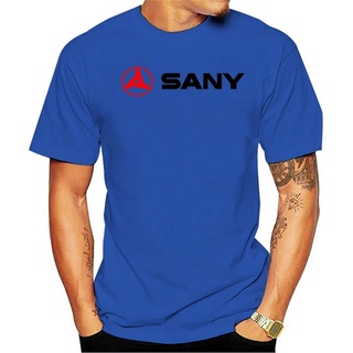 เสื้อยืดอินเทรนด์ผู้ชายอินเทรนด์ผู้หญิงเสื้อยืด พิมพ์ลายโลโก้ Sany Horizontal Men Nouveau สําหรับผู้ชายS-3XL