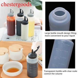 Chestergoods ขวดบีบเครื่องปรุงอาหารขนาด 6 ออนซ์ / 12 ออนซ์สําหรับห้องครัว