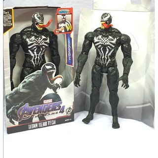 firstbuy_โมเดล หุ่น Venom Classic Avengers End Game 4 กดที่หน้าอกมีเสียง มีไฟ ขยับหัวแขน-ขาได้  สูง 30 ซม. รุ่นใหม่