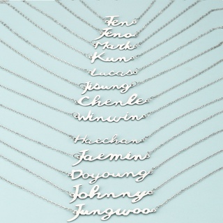 สร้อยคอ  NCT Necklace Name Necklace Simple Fashion Necklace Birthday Gift