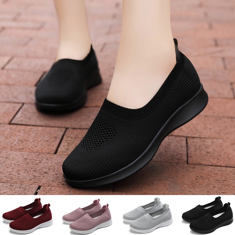 SKYE รองเท้าผ้าใบลำลอง ผู้หญิง ขนาด35-42 สีดำ รองเท้า สไตล์เกาหลี รองเท้าแฟชั่น