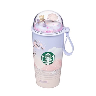 🎀【พร้อมส่ง】 2022 แก้วสตาร์บัคส์เกาหลี Starbucks Korea cherry blossom cubbydome tumbler 355ml/ 12oz