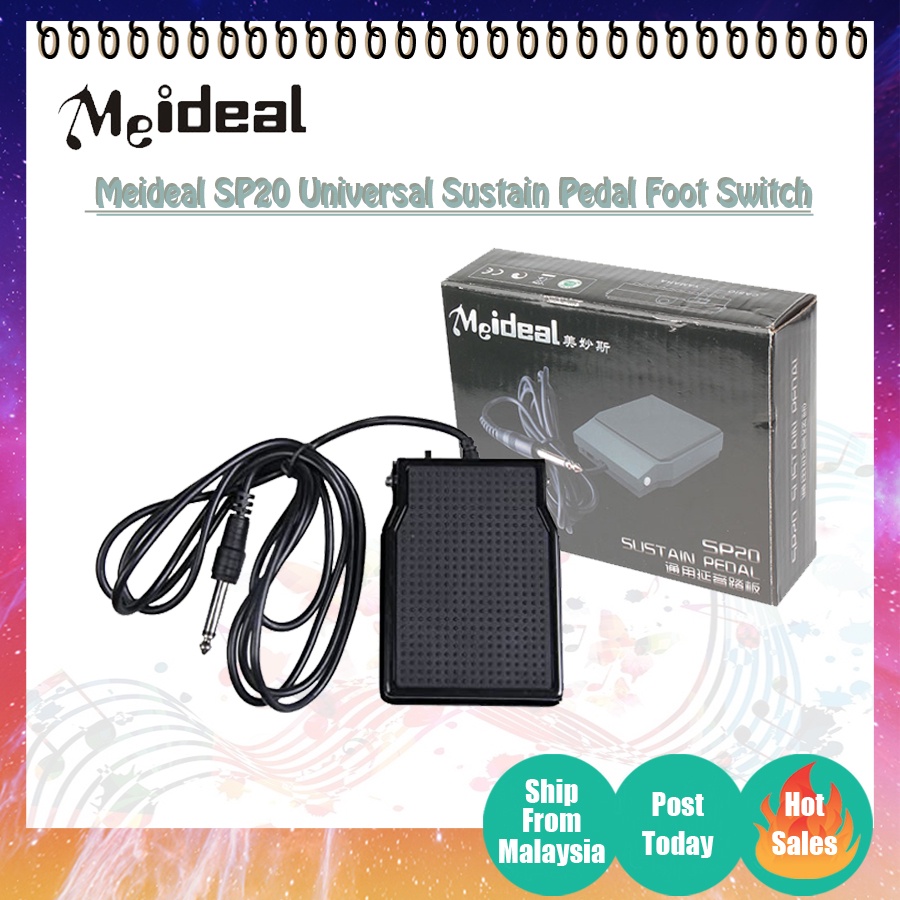 Meideal SP20 สวิตช์เท้าเหยียบ Sustain สําหรับ Yamaha Casio Korg Piano