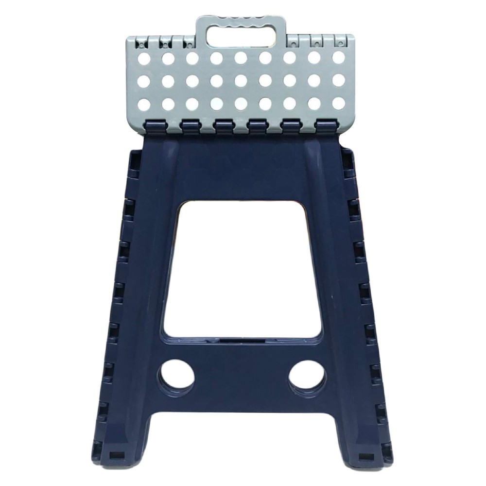 เก้าอี้พับ UNO-L พลาสติก สีน้ำเงิน/เทา