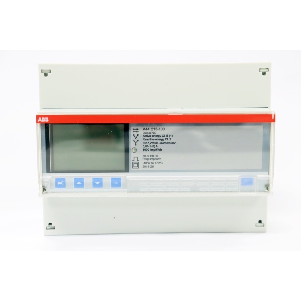 มิเตอร์ 3 เฟส CT 5A แบบ Digital Meter ยี่ห้อ ABB รุ่น A44-213-100 พอร์ตสื่่อสาร M Bus