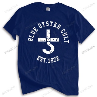 ถูกสุดๆใหม่ เสื้อยืดคอกลม ผ้าฝ้าย พิมพ์ลายโลโก้ Blue Oyster Cult 45Th Anniversary Tour สีดํา แฟชั่น สําหรับผู้ชาย