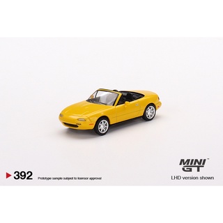 MINI GT 1/64 No.392 Mazda Miata MX-5 (NA) Sunburst Yellow LHD MGT00392-L