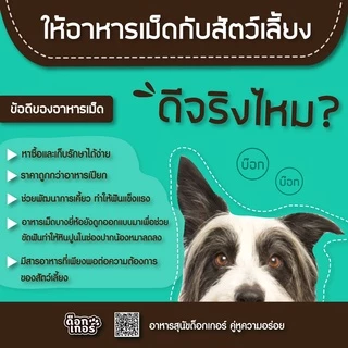 ด็อกเกอร์ (ถุง 1 กิโล) อาหารสุนัข 1ปีขึ้นไป DOGKER DOGFOOD