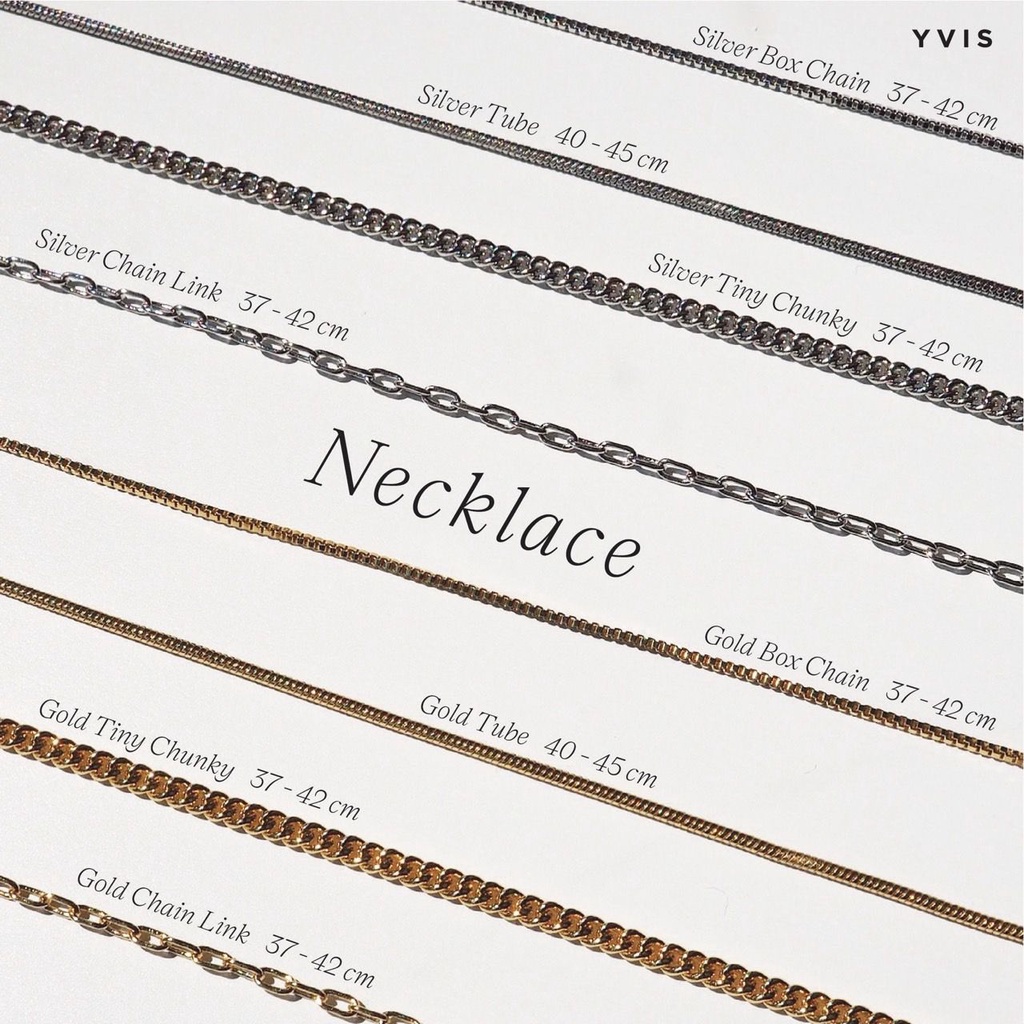 YVIS chain necklace (gold,silver)