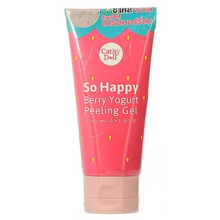 ระเบิดขี้ไคล ผิวใส ด้วยเจลสตรอเบอร์รี่สด Cathy Doll So Happy Berry Yogurt Peeling Gel