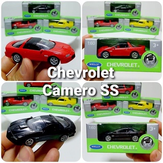 โมเดลรถเชฟโรเลต คาเมโร่ Chevrolet Camaro SS ปี2002 Scale:1:60 (ความยาว 2.5 นิ้ว) โมเดลรถเหล็ก รถโมเดล งานแบรนด์ Welly