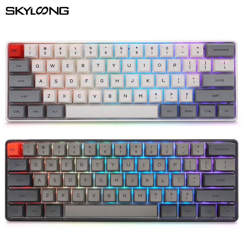 SKYLOONG SK61S Gamer Mechanical Keyboard RGB Hot Swa Wireless Bluetooth