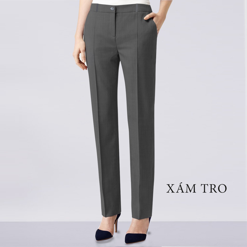 กางเกงขายาวสํานักงานขาตรง_Q02-Zart Fashion
