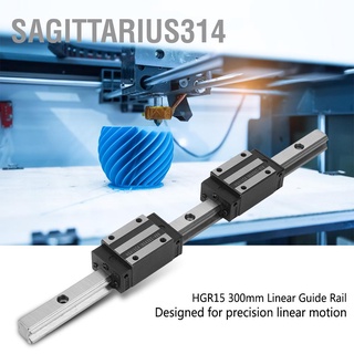 Sagittarius314 รางไกด์สไลด์ Hgr15 300 มม. 2 ชิ้น และบล็อกตลับลูกปืน 4 ชิ้น