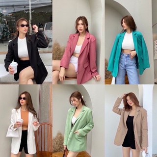 intuon🤍🤍blazer ผ้าหรูผ้าแพง สวยร้องกรี้ด10รอบ ผ้าตัวเองนี้ผ้าเกรดตัวtopเลยค่ะด้านในมีซับ