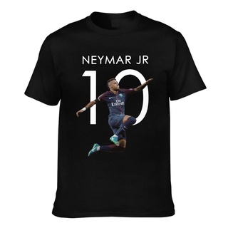 ผ้าฝ้ายคอกลมเสื้อยืด ผ้าฝ้าย พิมพ์ลาย Neymar Jr 10 Psg สําหรับผู้ชายfrom S-4XL