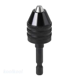 Kool อะแดปเตอร์แปลงหัวจับดอกสว่าน ไร้กุญแจ แกนหกเหลี่ยม 0.8-8 มม. 1/4 นิ้ว