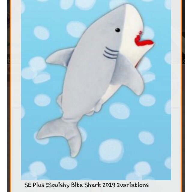 ❌หมดค่ะ❌[TOREBA]Squishy Bite Shark 2019 หมอนตุ๊กตาปลาฉลามเนื้อนุ่มนิ่ม