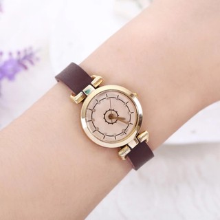 RNwatches นาฬิกา นาฬิกาข้อมือ นาฬิกาข้อมือผู้หญิง นาฬิกาแฟชั่น นาฬิกาของผู้หญิง รุ่น LC-017 (สีน้ำตาล)