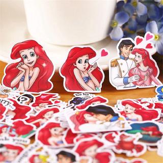 ★★★ Ariel . The Little Mermaid Princess Q-1 Mini Diary Manual สติ๊กเกอร์ ★★★ 40Pcs/Set DIY Fashion Album Decor Decals สติ๊กเกอร์