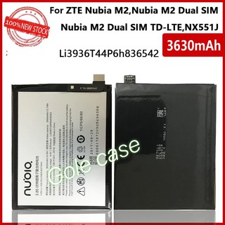 แบตเตอรี่ แท้ ZTE Nubia M2 NX551J Li3936T44P6h836542 3630mAh