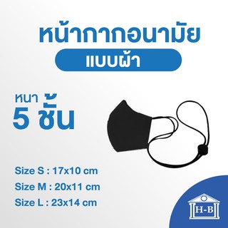 Home Best หน้ากากอนามัยแบบผ้า มีช่องใส่ฟิลเตอร์ ปรับสายได้ หน้ากากอนามัย หน้ากาก mask covid PM2.5