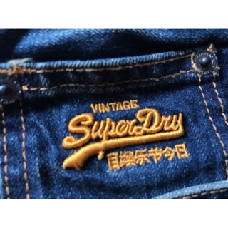 กางเกงยีนส์ Superdry แท้ 100% :  Officer Slim Jeans Artisan Vintage Dark